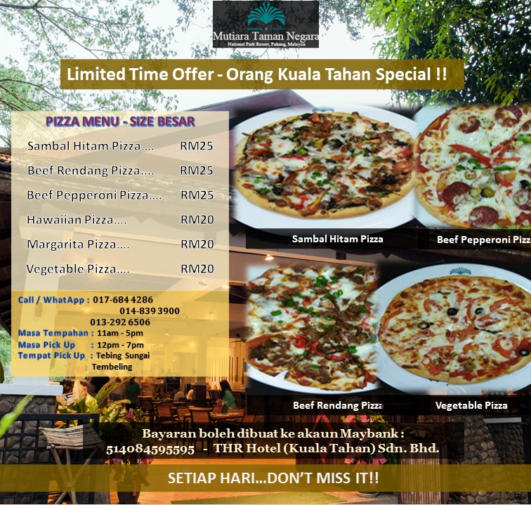 Mutiara's Pizza Offer